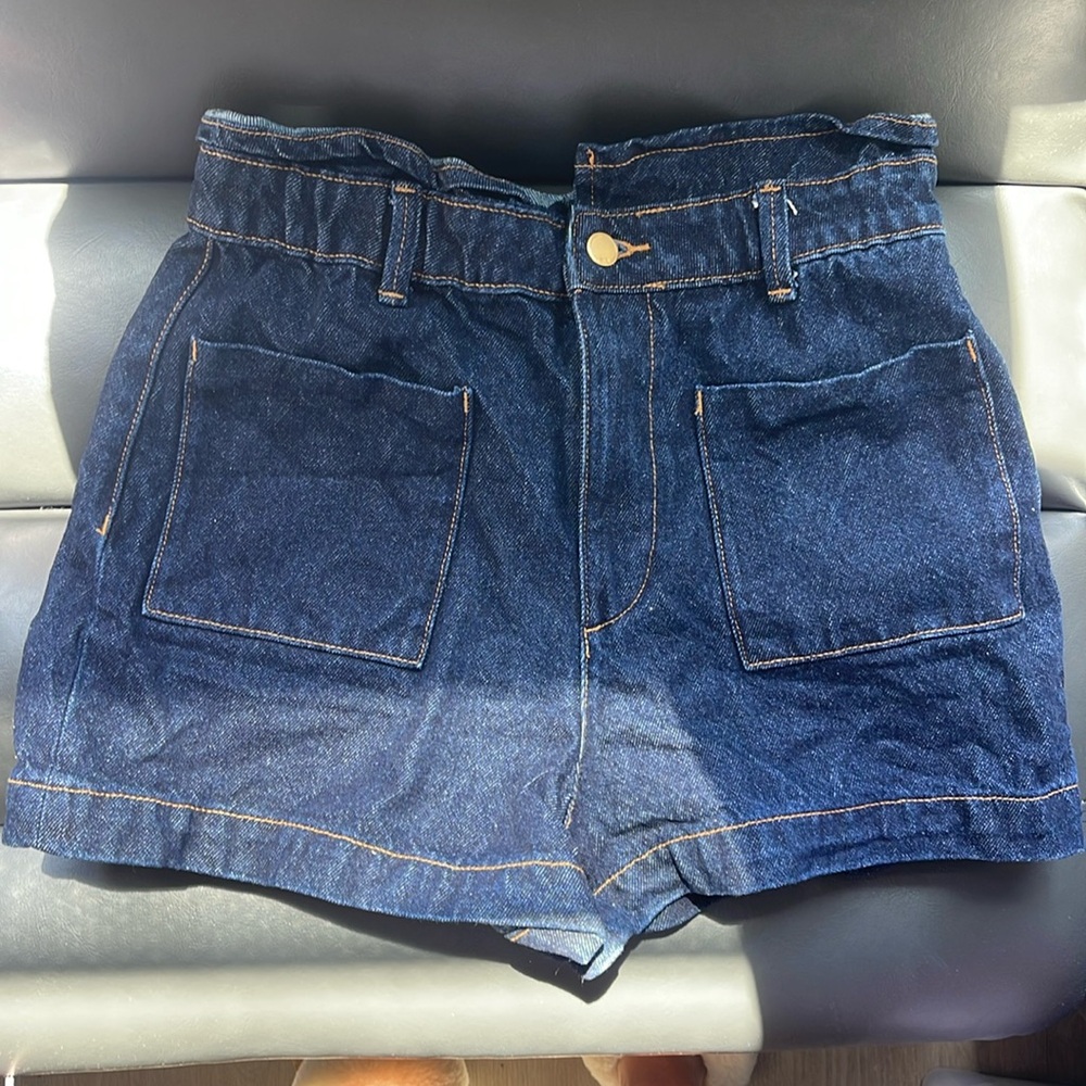Zara Denim Paperbag Shorts